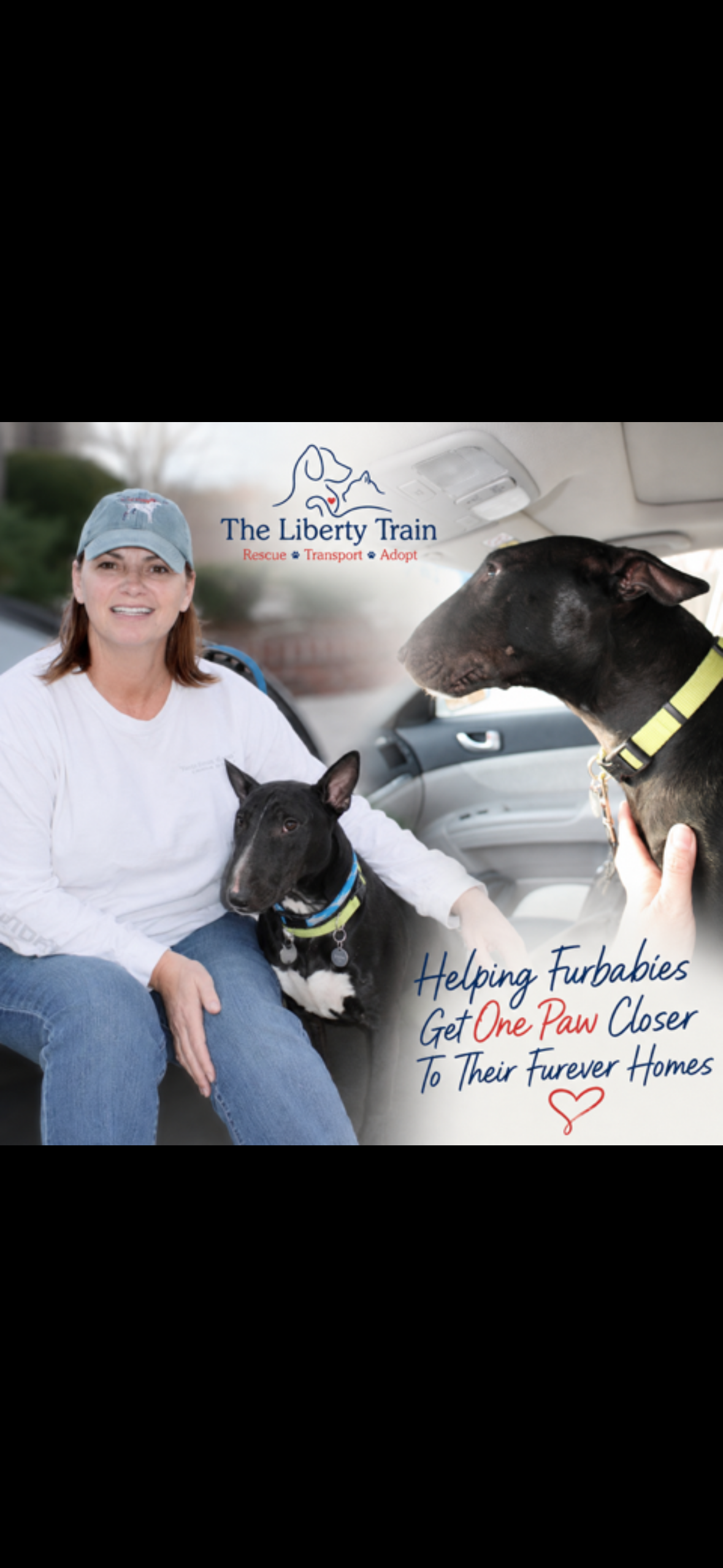 Patty with animals at the Liberty Train